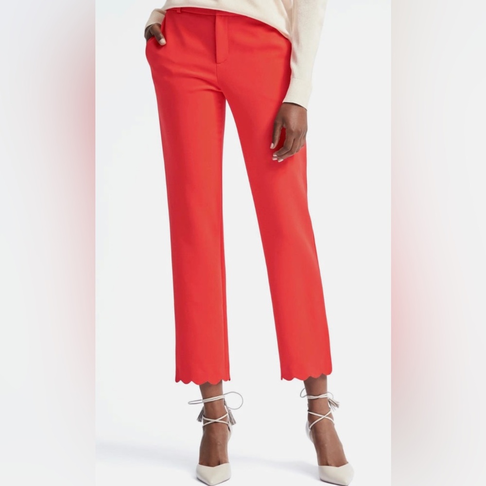 Banana Republic Avery scallop edge pants